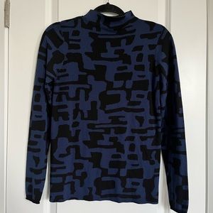 Sweaty Betty Blue Mock Neck